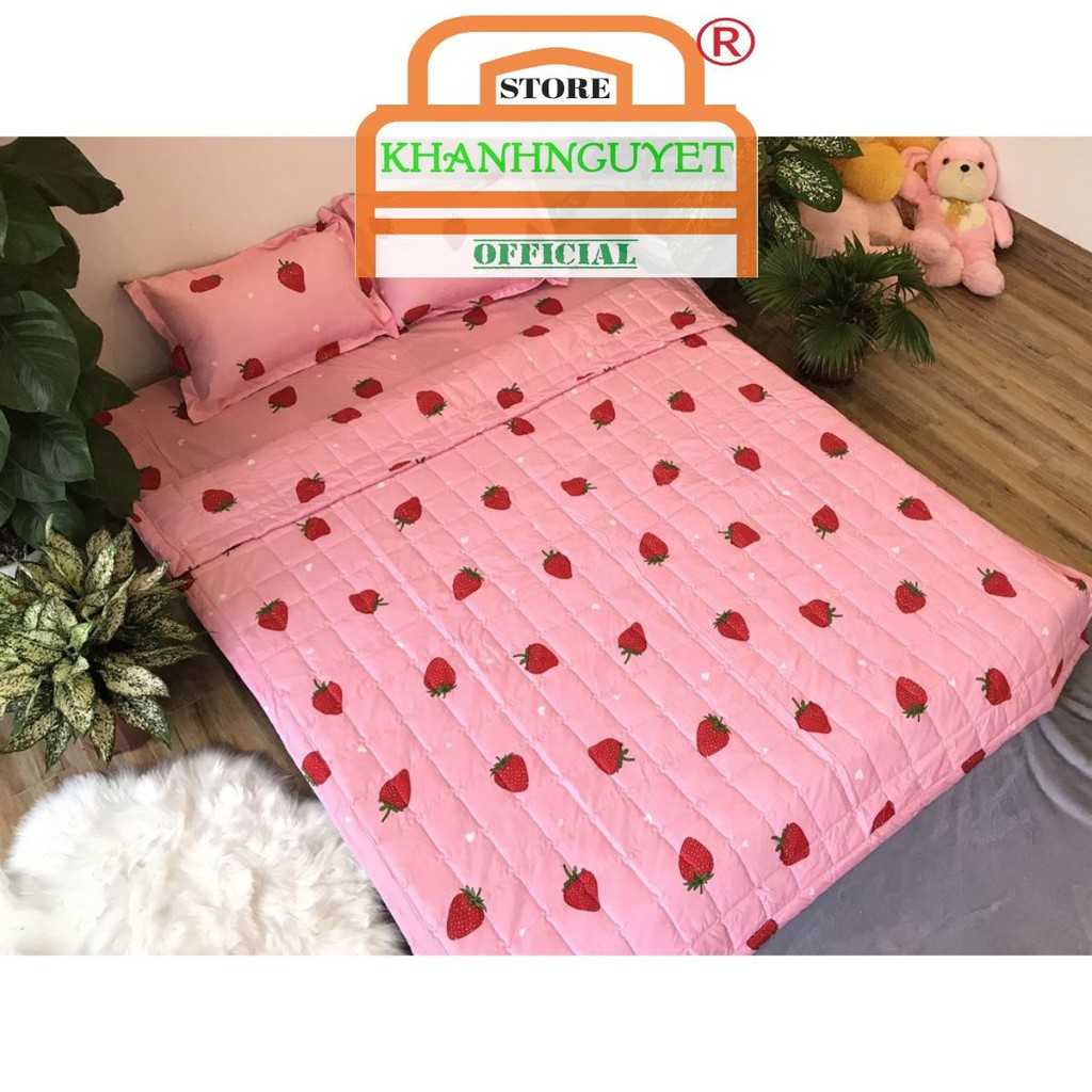 FREESHIPVỏ ôm poly cotton đồng bộ ga gối (1 VỎ )