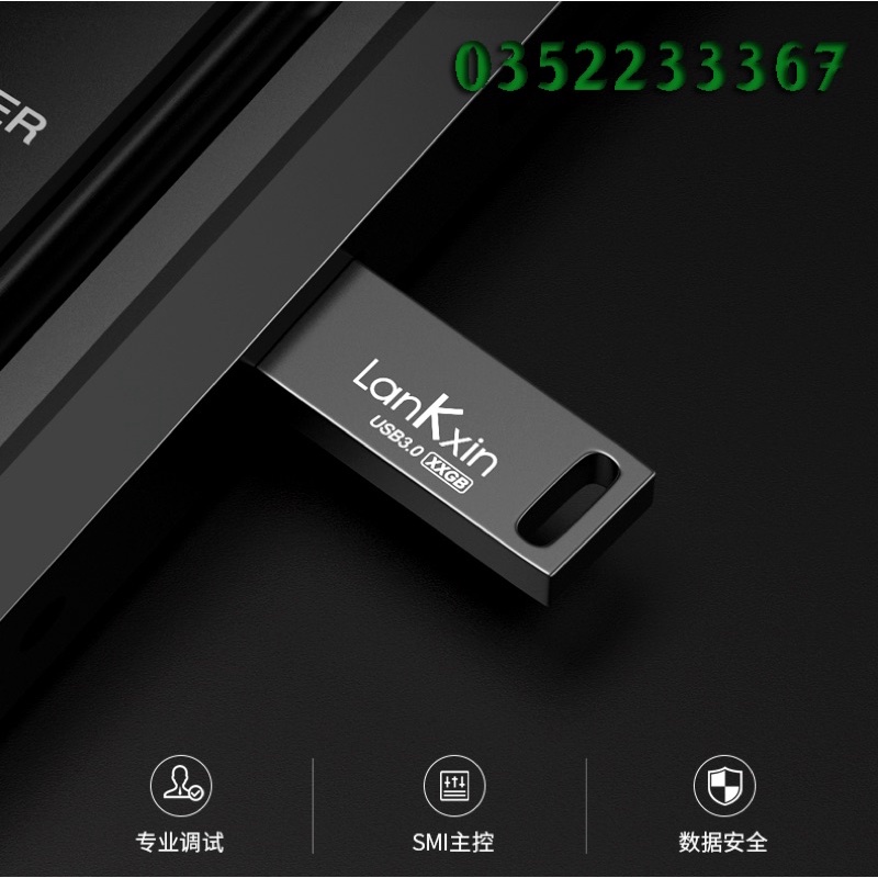 USB 32G 3.0 Lankxin tốc độ cao, chống nước IPX7
