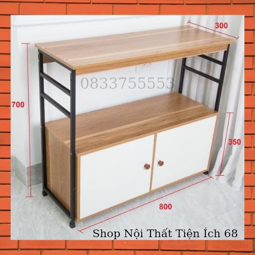 Kệ để lò vi sóng đa năng có tủ 2 tầng 3 ngăn 3 tầng