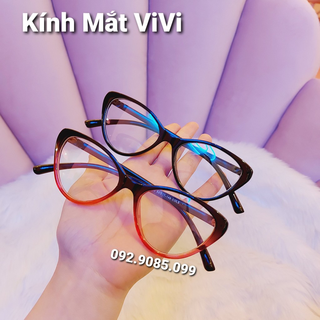 Gọng kính cận nhựa dẻo dáng mắt mèo V2383 - Kính thời trang 0 độ | BigBuy360 - bigbuy360.vn