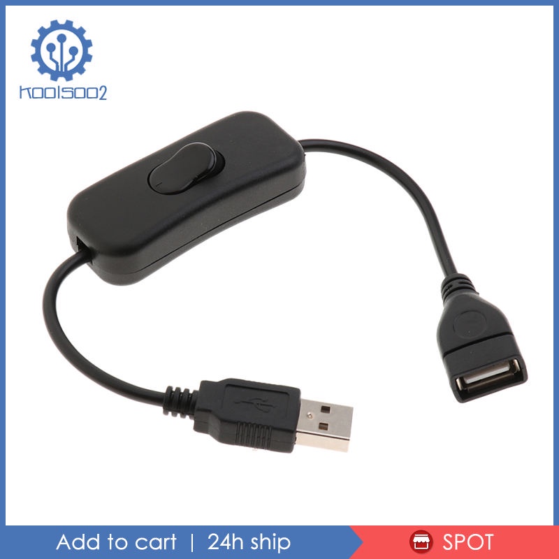 Dây Cáp Nối Dài Koolsoo2 Cổng USB Với Công Tắc Bật / Tắt