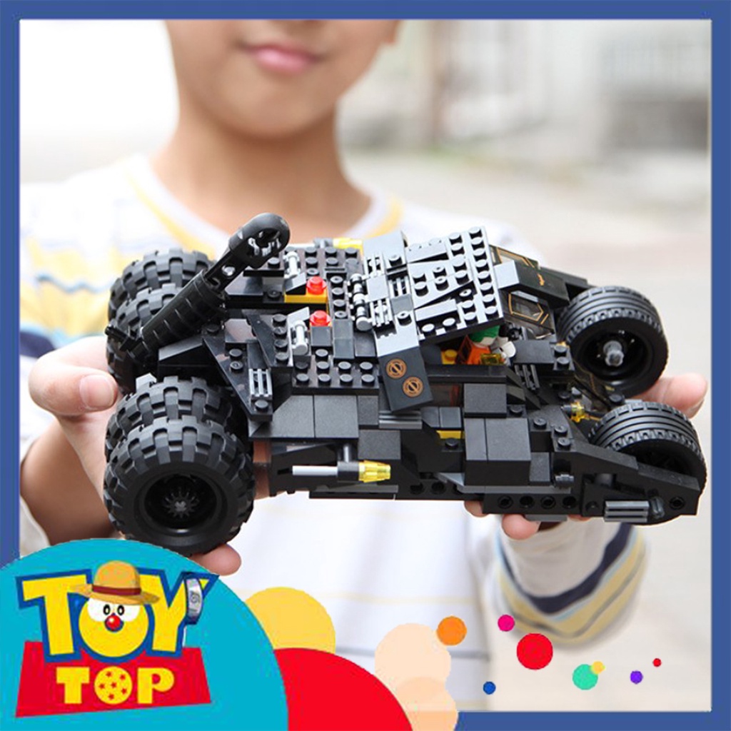 Đồ chơi lắp ráp ghép Batmobile xe ô tô địa hình cỡ trung Batman Tumbler của người dơi xếp hình Jisi / Dcool 7105