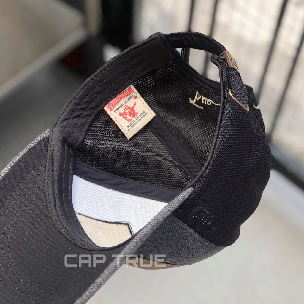 Mũ Thời Trang Nam Nữ - Nón Kết Ông Địa TRUE RELIGION Vuông Lưới Mới Cao Cấp