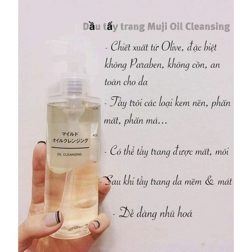 Dầu tẩy trang Muji Oil Cleansing 200ml - Chính Hãng -[Chính Hãng]