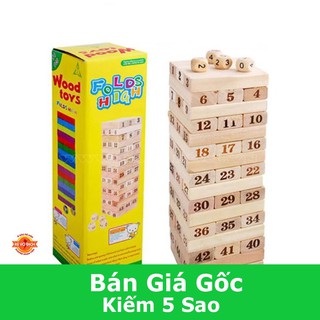 [CỰC ĐẸP] Bộ đồ chơi rút gỗ 48 thanh to