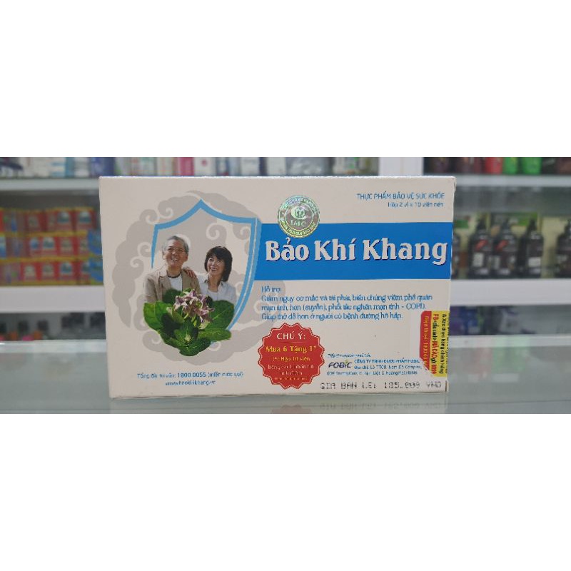 [Có tem tích điểm] Bảo khí khang- Giảm tái phát hen suyễn , viêm phế quản mạn- hộp 20 viên