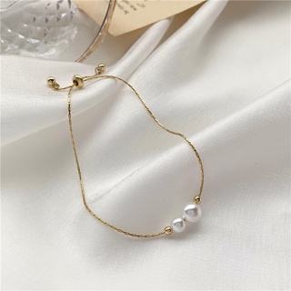 Vòng Tay Đính Hạt Ngọc Trai Phong Cách Baroque Đơn Giản Thời Trang Cho Nữ