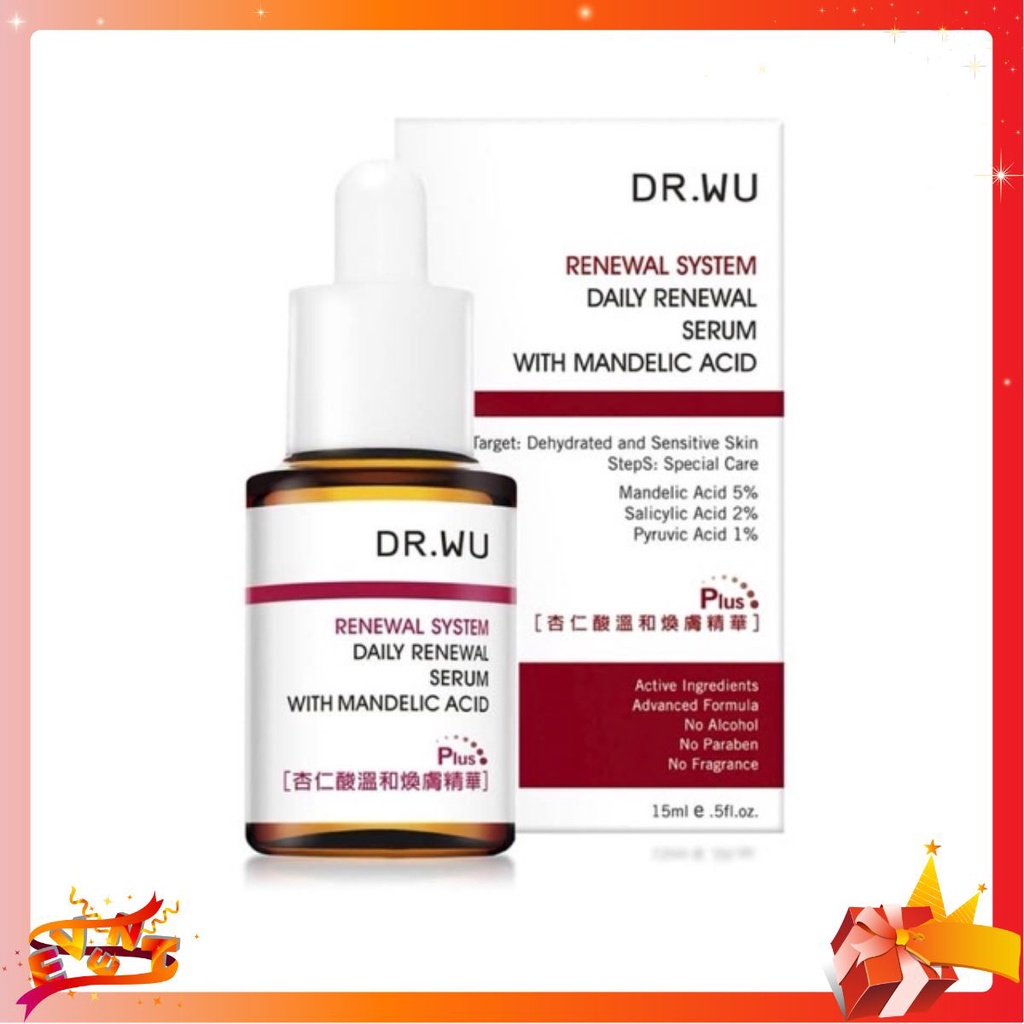 Serum Dr.Wu Mandelic Acid 18% Plus Tái Tạo Da Cho Da Mụn, Nhạy Cảm Chai 30ML ɱ√ρ | BigBuy360 - bigbuy360.vn