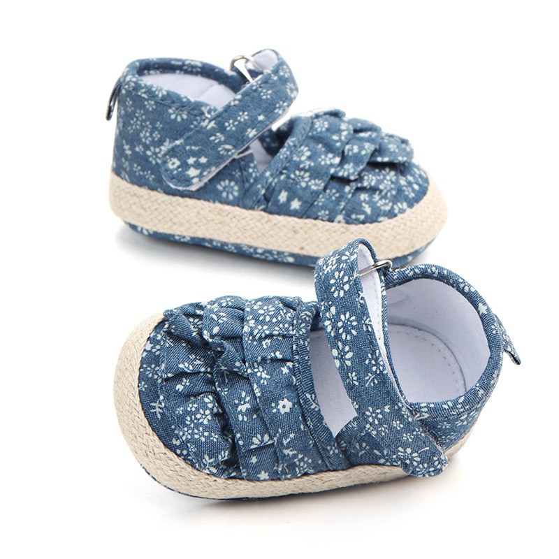 Sandal đế mềm chống trượt phối cối dễ thương cho bé