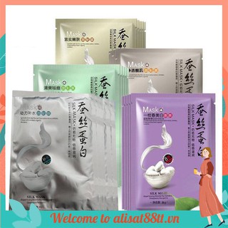[Hàng mới về] Mặt nạ giấy dưỡng da mụn cấp ẩm thải độc tơ tằm ONE SPRING SILK MASK