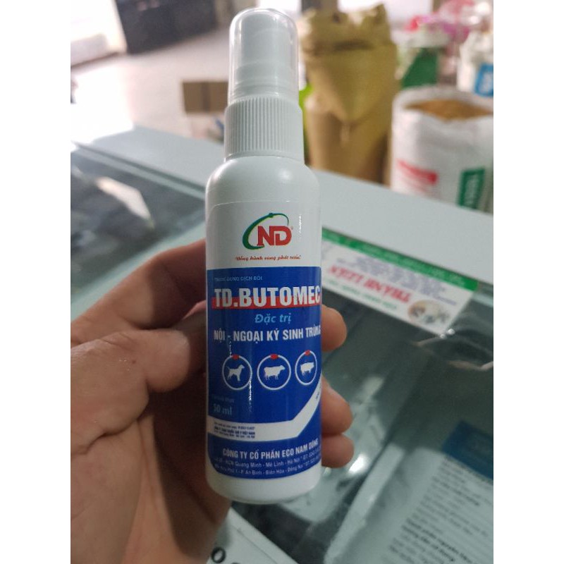 BUTOMEC trị ve bò chét cho chó mèo chai 50ml