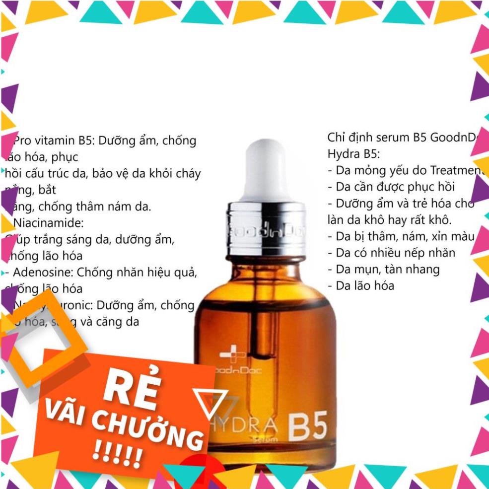 Bộ Kem Rau Má+Serum Dưỡng Ẩm Phục Hồi Giảm Thâm Nám Trắng Sáng Da Chống Lão Hóa GoodnDoc Centella Repair Cream