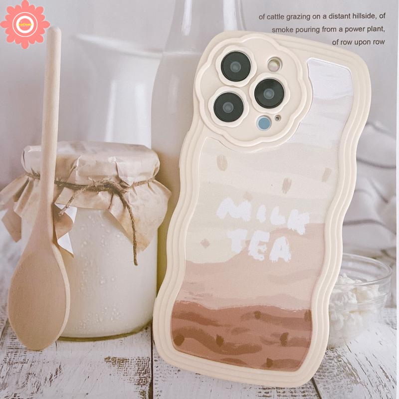 Ốp Điện Thoại Mềm Họa Tiết Trà Sữa Cho iPhone 7plus 8plus 11 12 13 Pro MAX 7 8 XR X XS MAX SE 2020