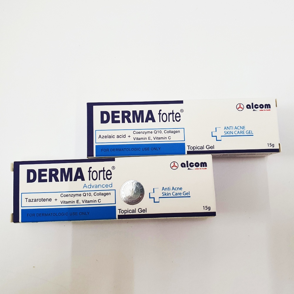 DERMA FORTE Gel Bản Thường / Advanced (Chính Hãng) gel thoa mụn & thâm 15g