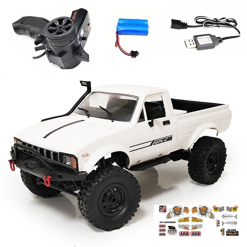 WPL C24 Nâng cấp C24-1 1:16 RC Car 4WD Điều khiển vô tuyến Off-Road Xe nhỏ RTR KIT Rock Crawler Máy 