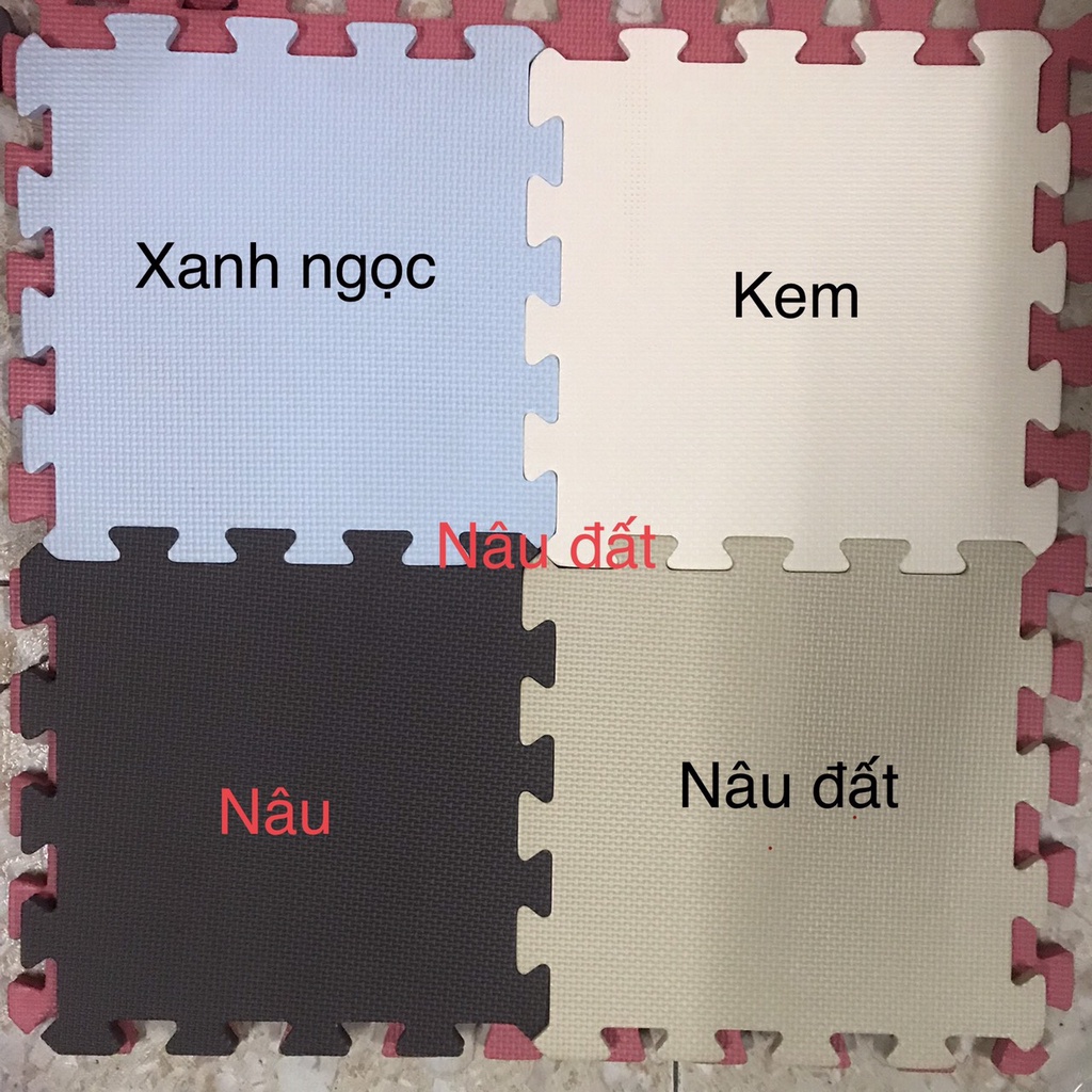 Thảm Xốp Trải Sàn HomeLiFe Kích Thước 30x30 Cm Dày 1Cm Không Mùi, An Toàn, Hàng VNXK