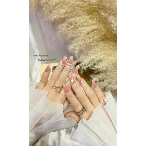 Hoa sứ nhí mix bi siêu hot, phụ kiên trang trí nail