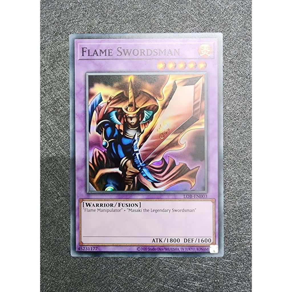 Thẻ Bài YuGiOh Flame Swordman LOB-EN003 25th Unlimited Super Rare