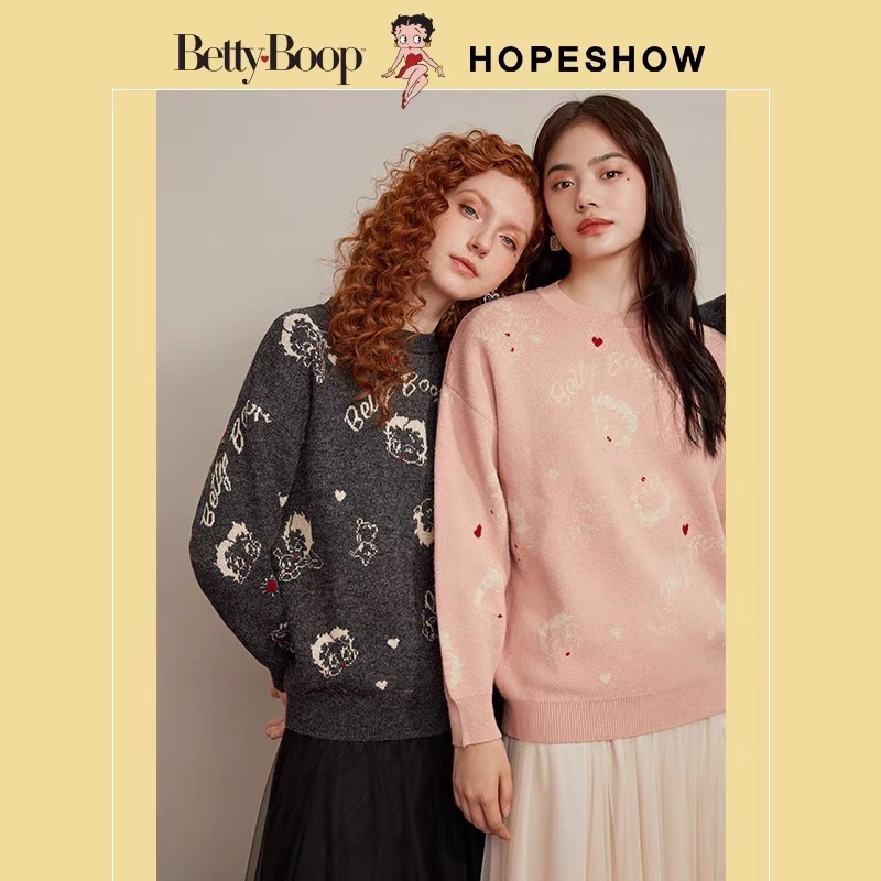 Áo len hồng Hopeshow