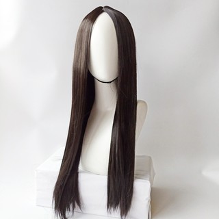 Tóc giả nữ nguyên đầu hai mái thẳng dài 60cm - 010