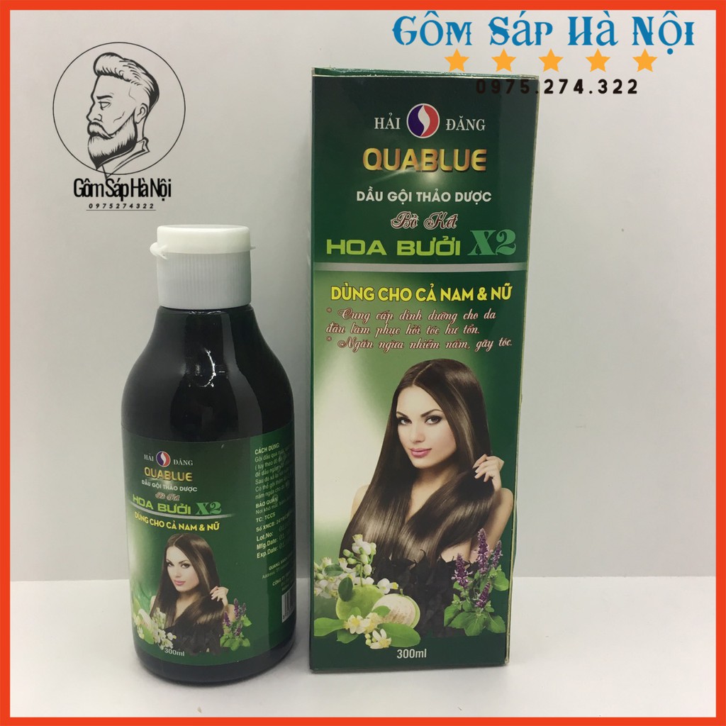 Dầu Gội Kích Thích Mọc Tóc Thiên Nhiên Triết Suất Từ Hoa Bưởi 300ml