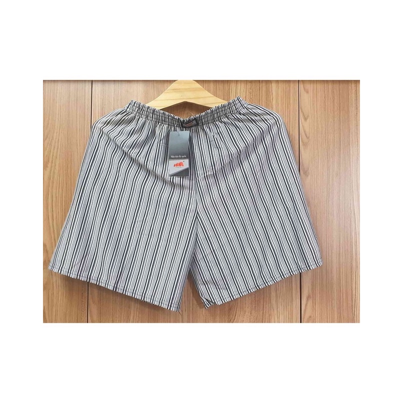Combo 05 Quần Đùi Nam Kẻ Sọc Trắng Thun Co Giãn Có Túi Sau Mặc Ngủ,Mặc Nhà Thoáng Mát Size từ 65-80kg
