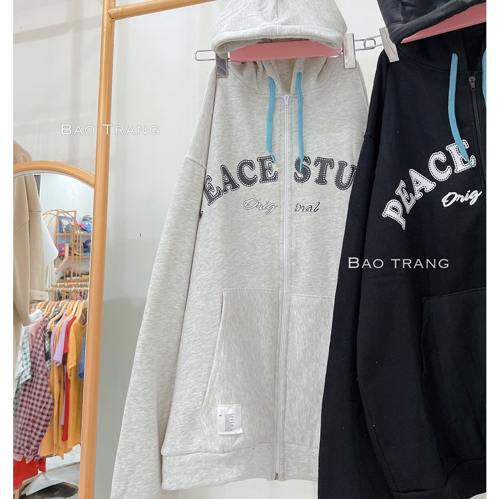 &lt;FREESHIP&gt; ÁO KHOÁC HOODIE NAM NỮ ACE UNISEX FORM RỘNG CHẤT NỈ NGOẠI DÀY DẶN CỰC ĐẸP CỰC NGẦU