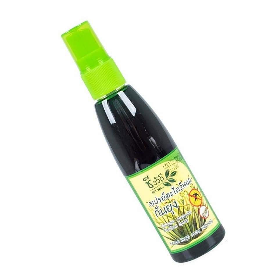 01 Chai Xịt Đuổi Muỗi Bio Way Citronella Mosquito Repellent Spray Thái Lan 75ml