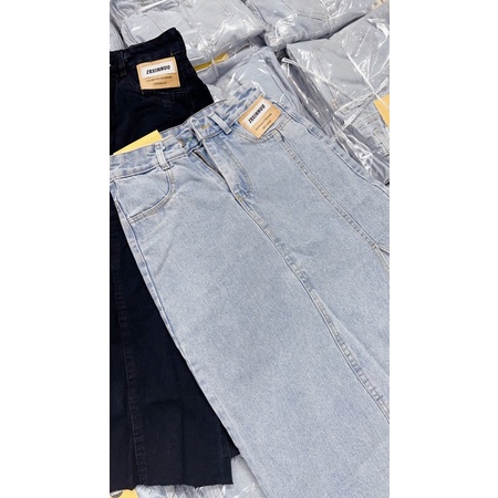 Chân váy bò tua gấu xẻ trái đủ size MS#912