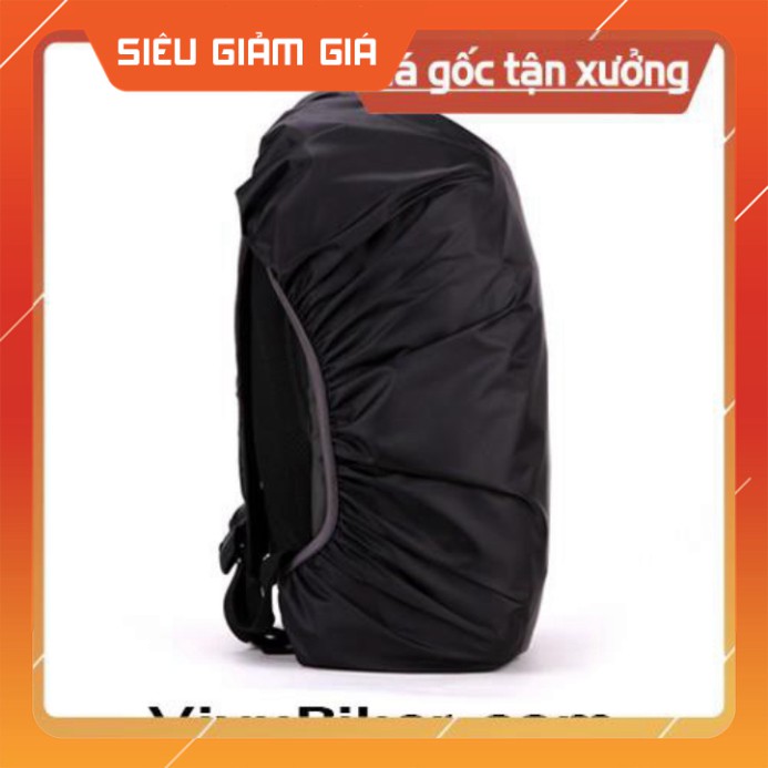 Áo mưa chống nước cho balo màu đen - xanh dạ - quang dung tích 30L