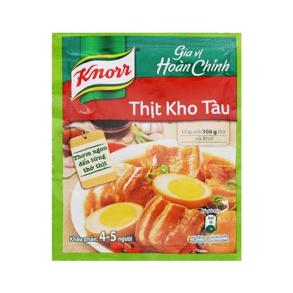 GIA VỊ HOÀN CHỈNH KNORR THỊT KHO TÀU/CÁ KHO RIỀNG 28G