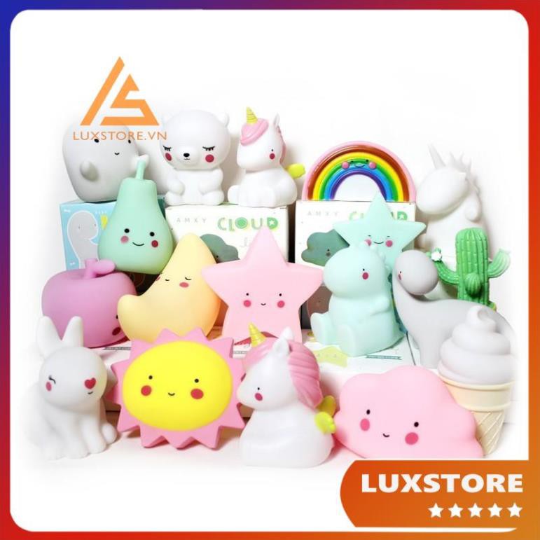 ĐÈN NGỦ XINH XẮN THIẾT KẾ ĐÁNG YÊU HÌNH NHÂN VÂT HOẠT HÌNH  CHO MẸ VÀ BÉ