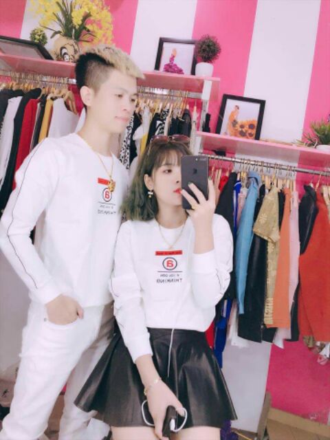 Áo thu đông.  Áo cặp giá rẻ vô địch chất nỉ bông loại 1