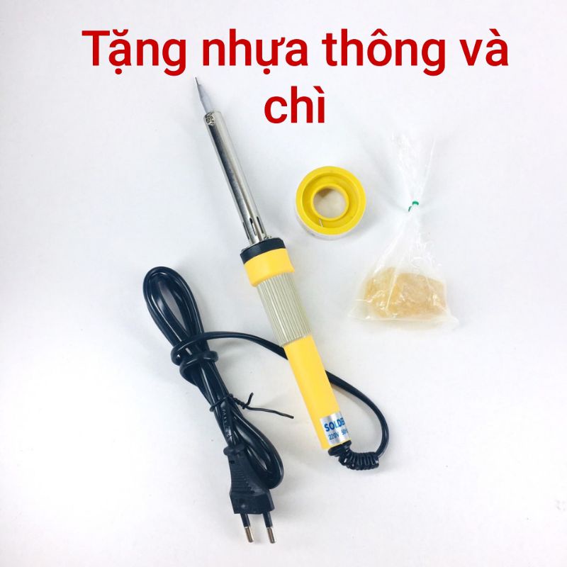 [Tặng kèm nhựa thông và chì] Mỏ hàn chì 40W 220V loại tốt