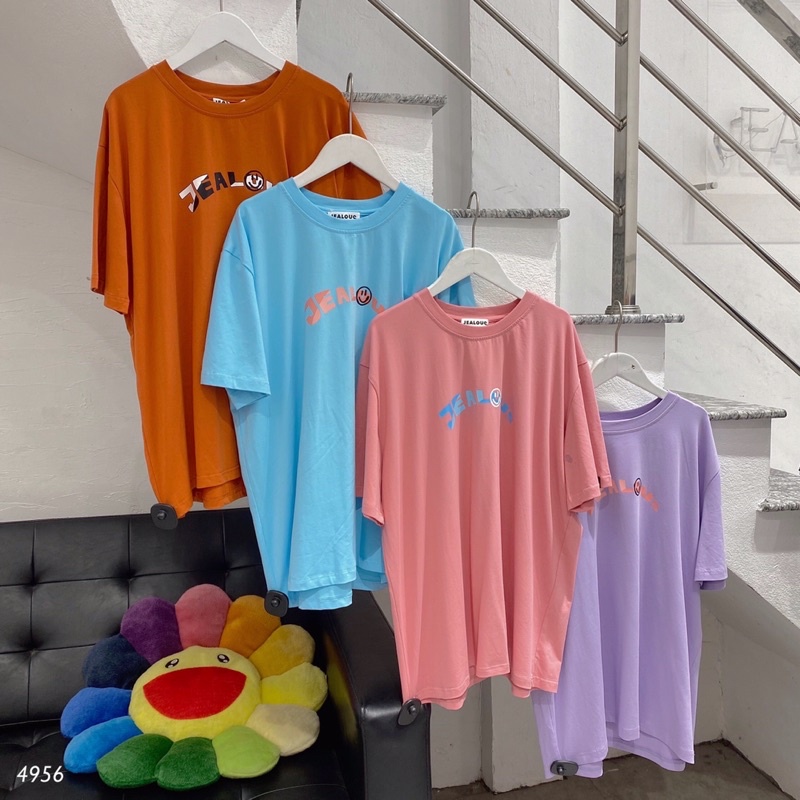 Áo thun unisex, áo phông rộng circle Jealous product 4956