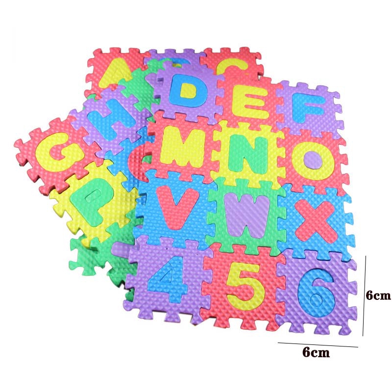 Bộ Đồ Chơi Xếp Hình Bằng Xốp Mềm Không Độc Hại Dành Cho Trẻ Em (36 Miếng)
