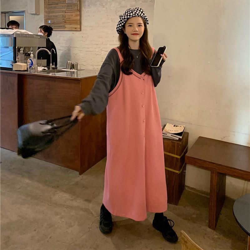 Set đầm dệt kim thiết kế mới thời trang mùa thu theo phong cách hàn quốc cho nữ