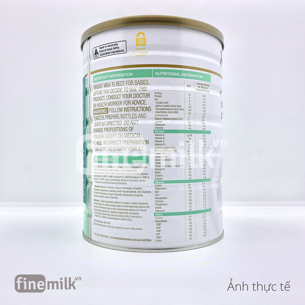 [Chính hãng] Sữa Blackmore số 1 900gram dinh dưỡng từ Úc