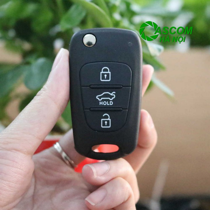 Vỏ khoá Hyundai – Vỏ chìa khoá ô tô Hyundai i30, i20, Accent, Verna Kia SORENTO SPORTAGE CERATO RIO 3 nút đen
