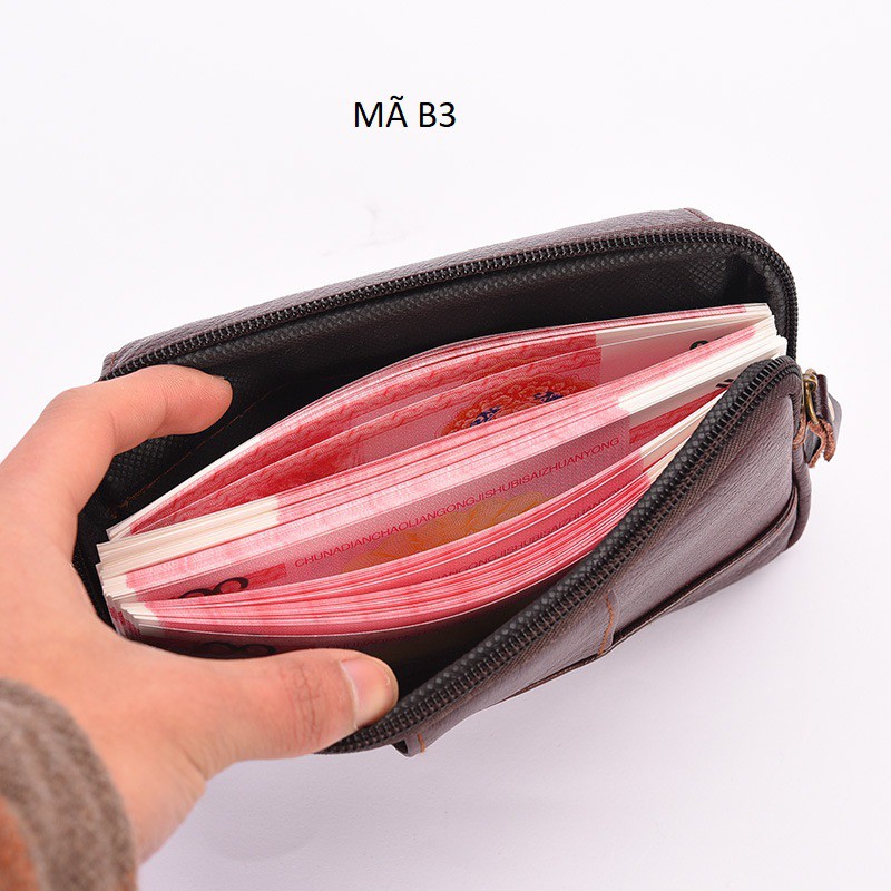 <FREE SHIP> Bao da đựng điện thoại - Túi Da Đựng Điện Thoại đeo thắt lưng Mã B3 nhiều Ngăn Khóa Chắc chắc | BigBuy360 - bigbuy360.vn