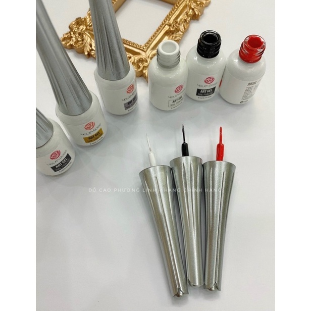Cọ nét gel Hoa hồng ( hàng chuẩn loại 1) làm nail thông dụng