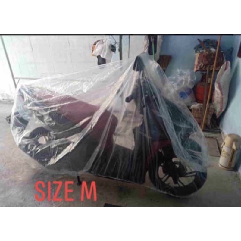 Áo trùm xe trắng trong