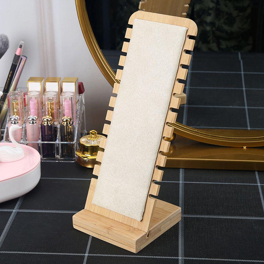 Giá Trưng Bày Trang Sức Hình Chữ L Bằng Gỗ Để Bàn Tiện Dụng