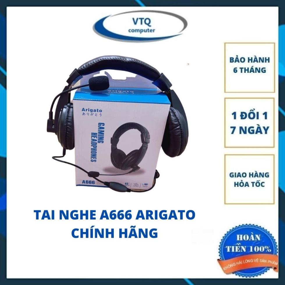 Tai nghe máy tính có Mic cao cấp A666, Có hộp, âm thanh trong trẻo-Học Online ,Nghe nhạc...
