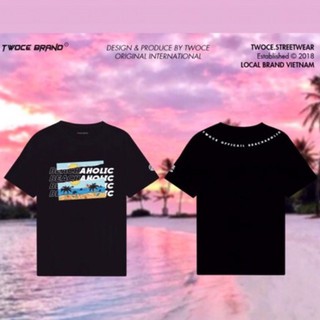 Áo thun | Tee BEACHAHOLIC BY TWOCE BRAND | Trắng - Đen
