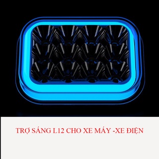 Đèn trợ sáng xe máy c8 mắt lắp mọi loại xe