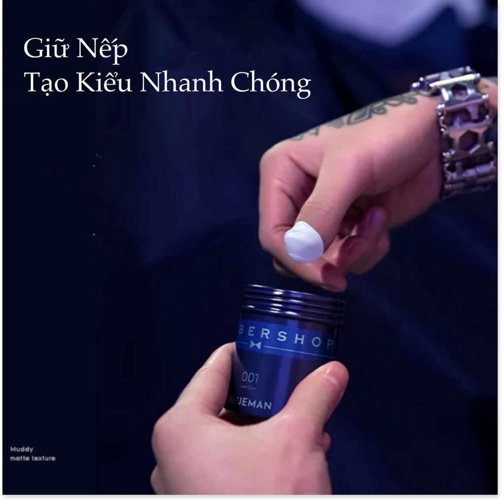 GÔM XỊT TÓC TẠO KIỂU BLUEMAN HƯƠNG THƠM DỄ CHỊU GIỮ NẾP LÂU