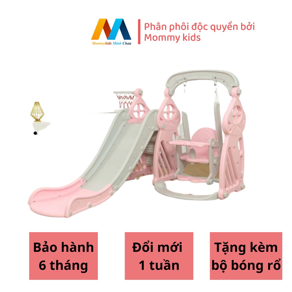 Cầu Trượt Xích Đu MOMMYKIDS MINH CHÂU MẪU VƯƠNG MIỆNG Cho Bé TỪ 1-7 TUỔI Loại 1 ( Inbox phí Ship )