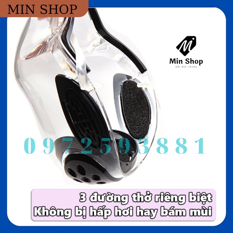 Khẩu Trang Y Tế Trong Suốt ⚡️𝗖𝗛𝗜́𝗡𝗛 𝗛𝗔̃𝗡𝗚⚡️ Bảo Vệ Toàn Diện, Chống Dịch, Dây Đeo Silicon Cao Cấp Tặng Miếng Lọc