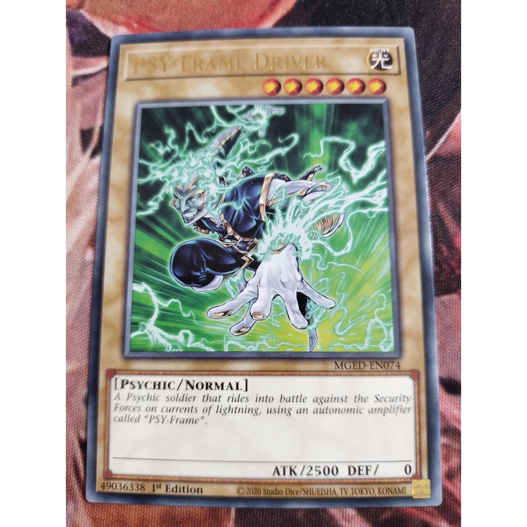 Thẻ trò chơi Yugioh chính hãng Konami UK PSY-Frame Driver - MGED-EN074 - Rare 1st Edition